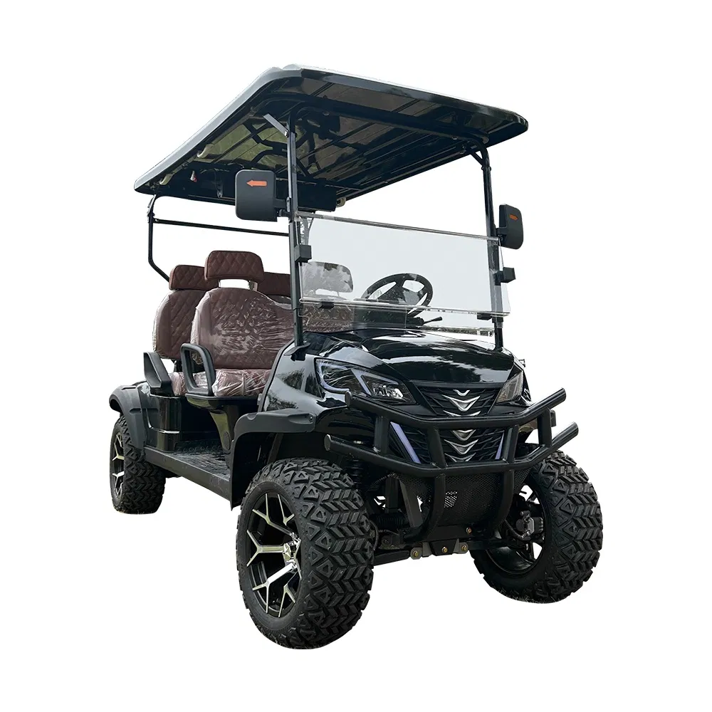 6 Seater Battery Operated Golf Sightseening Hunting off Road Club Car Utility Mini Street Legal Mini Electric Golf Buggies Cart