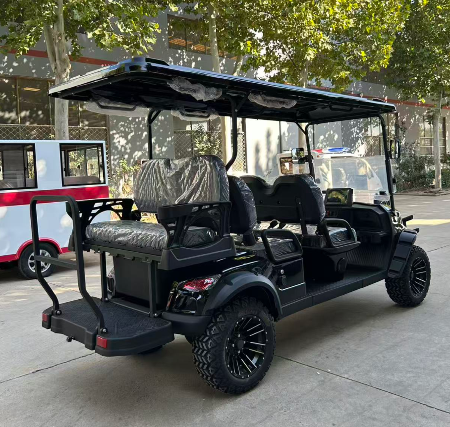 6 Seater Club Car Electric Golf Cart 72v 4+2 Passenger Sightseeing Golf Buggy Off Road on Sale