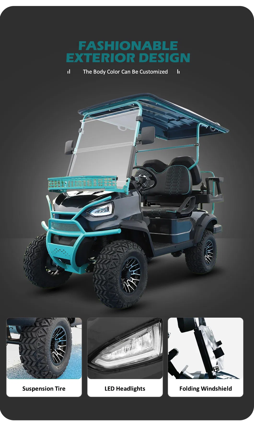 Electric Powered Street Legal Golf Cart Battery