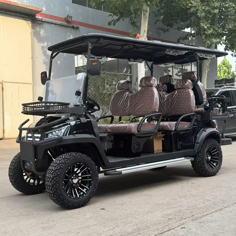 Factory Sales New Electric Golf Cart 6 Seats 4 Wheel Off-Road Vehicle 30-50Km/h Speed 90km Range 48V/60V/72V Battery CE/Eec