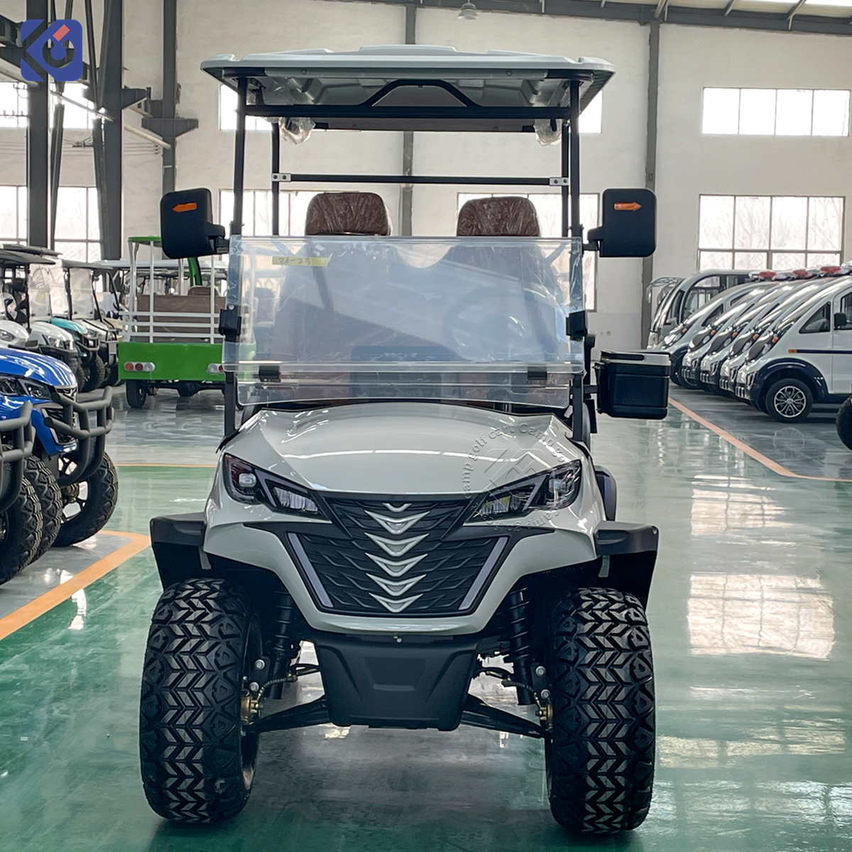Solar Electric Golf Cart 4 Seater Lithium Golf Buggy Off Road Street Legal Golf Car for Sale