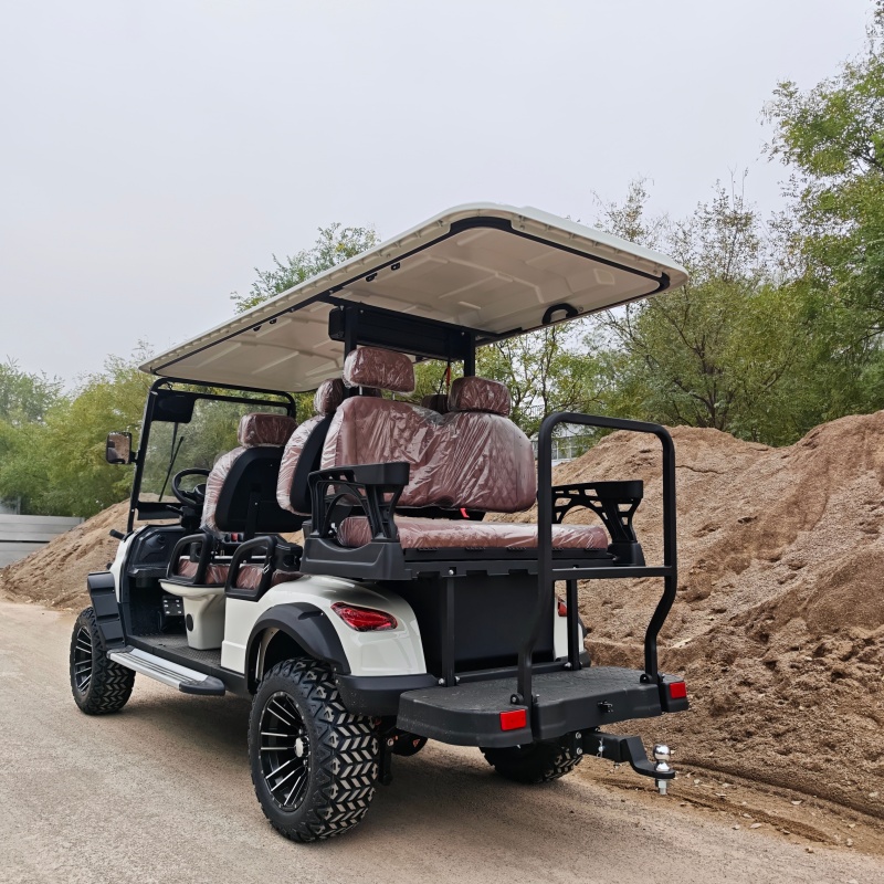Electric Classic Buggy Utility Electric Club Car with Cargo Box for Golf Courses 6 Seater Street Legal Golf Cart