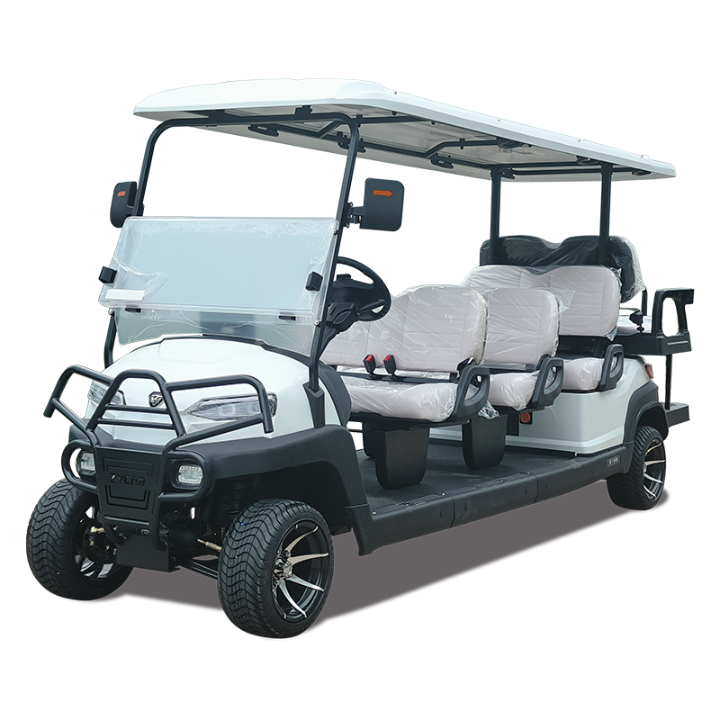 Customizable CE Certificated 8 Seater Electric Golf Cart Buggy with Lithium Battery | Resort &amp; Hotel Shuttle Car for Sale