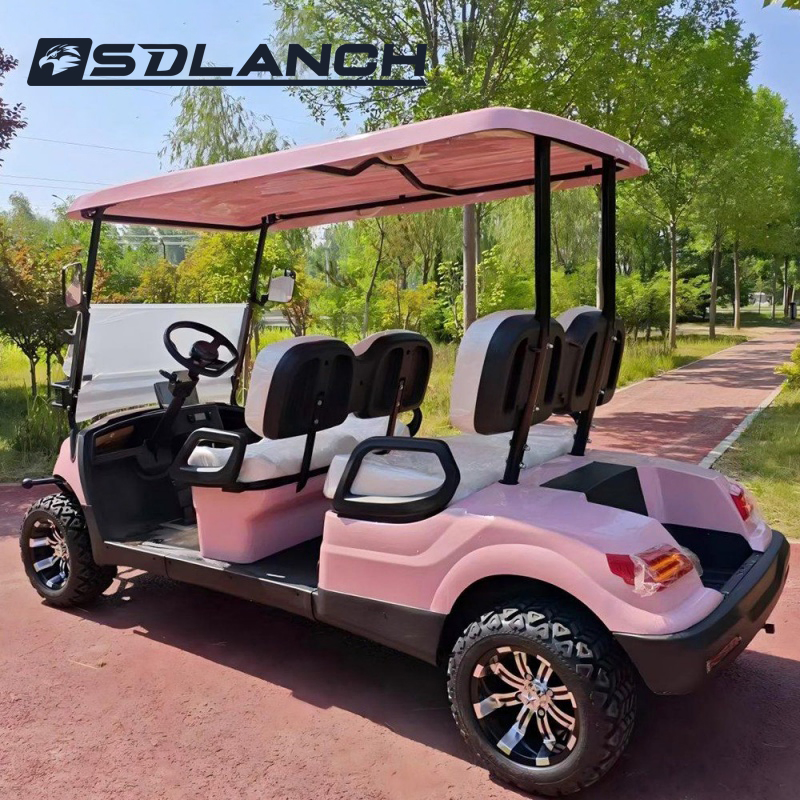 Electric Buggy Car Hunting Club Utility Trolley Course 4X4 off Road Automatic Parking 2+2 Seater Solar Panels off Road Electric Golf Cart