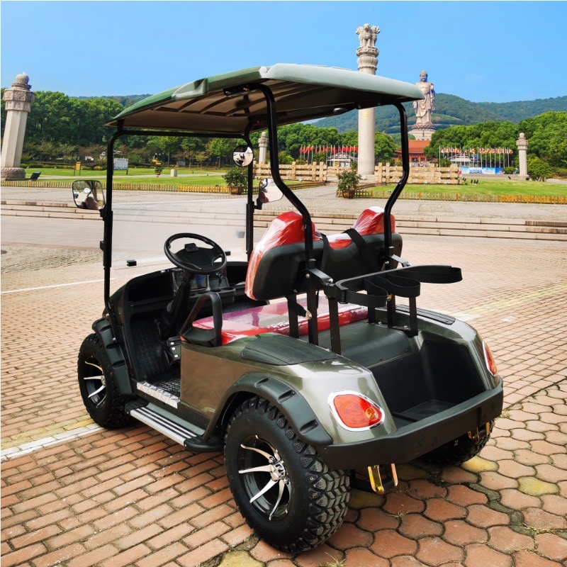 2025 Custom Design Parison 2 Seater Golf Cart Colorful Electric Motor Sightseeing Resort Hotel Outdoor 2025SDZX12PTPR21604
