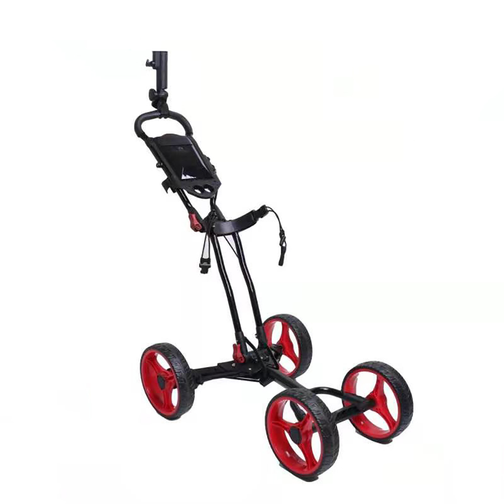 Custom Made Pull Golf Cart Folding Golf Trolley Lightweight Folding Walking Trolley Foldable Aluminum-Frame Hand Golf Cart