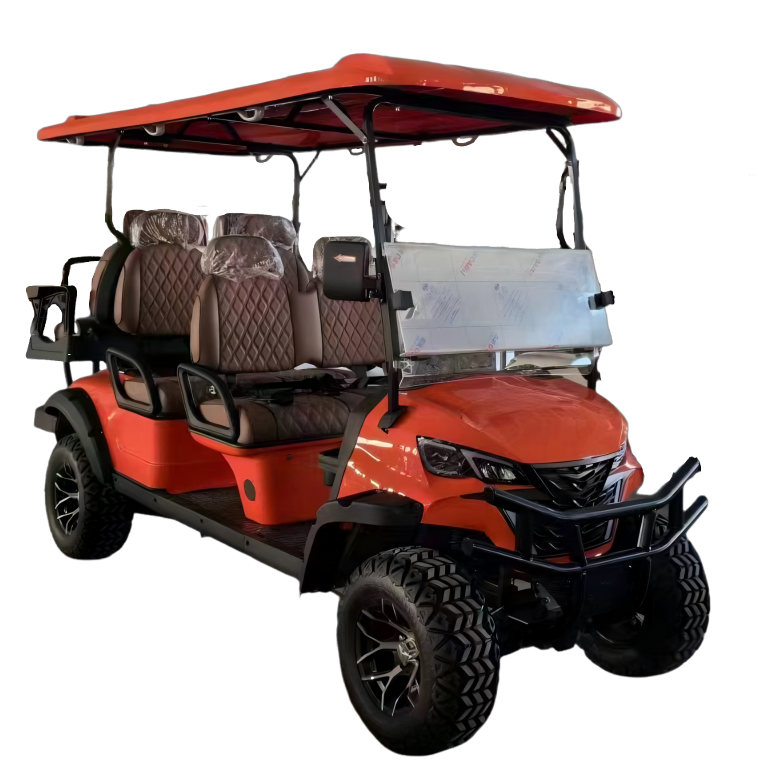 Steel 6-Seater Electric Golf Cart with 48V Battery Chinese Voiture De Golf Cart