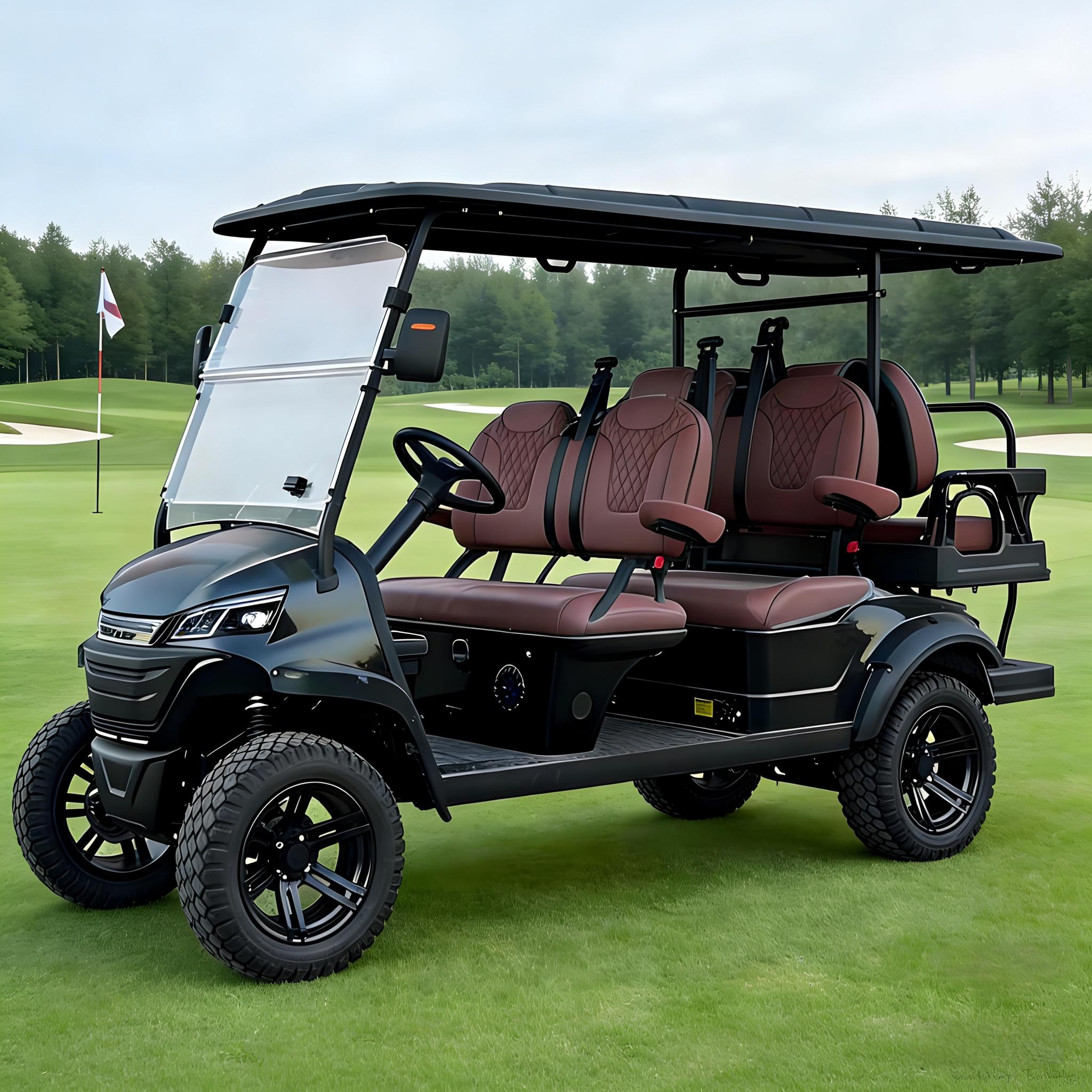 Eco-Friendly Customized Electric Golf Cart | 6-Seater Golf Buggy for Resort &amp; Golf Course