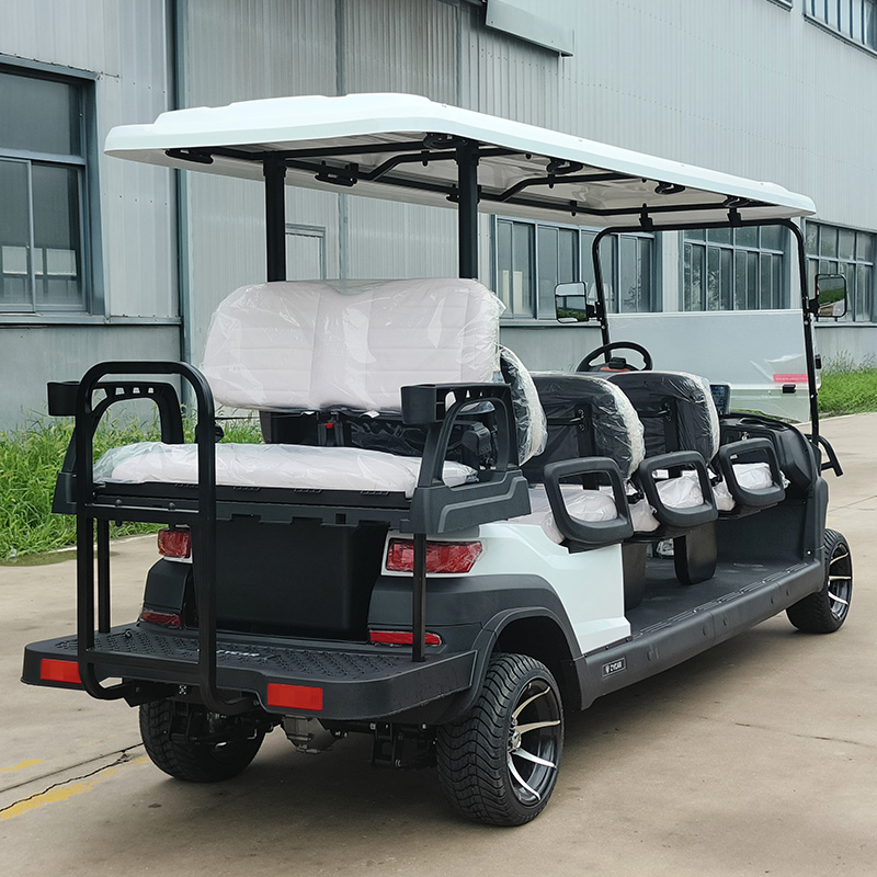 Customizable CE Certificated 8 Seater Electric Golf Cart Buggy with Lithium Battery | Resort &amp; Hotel Shuttle Car for Sale