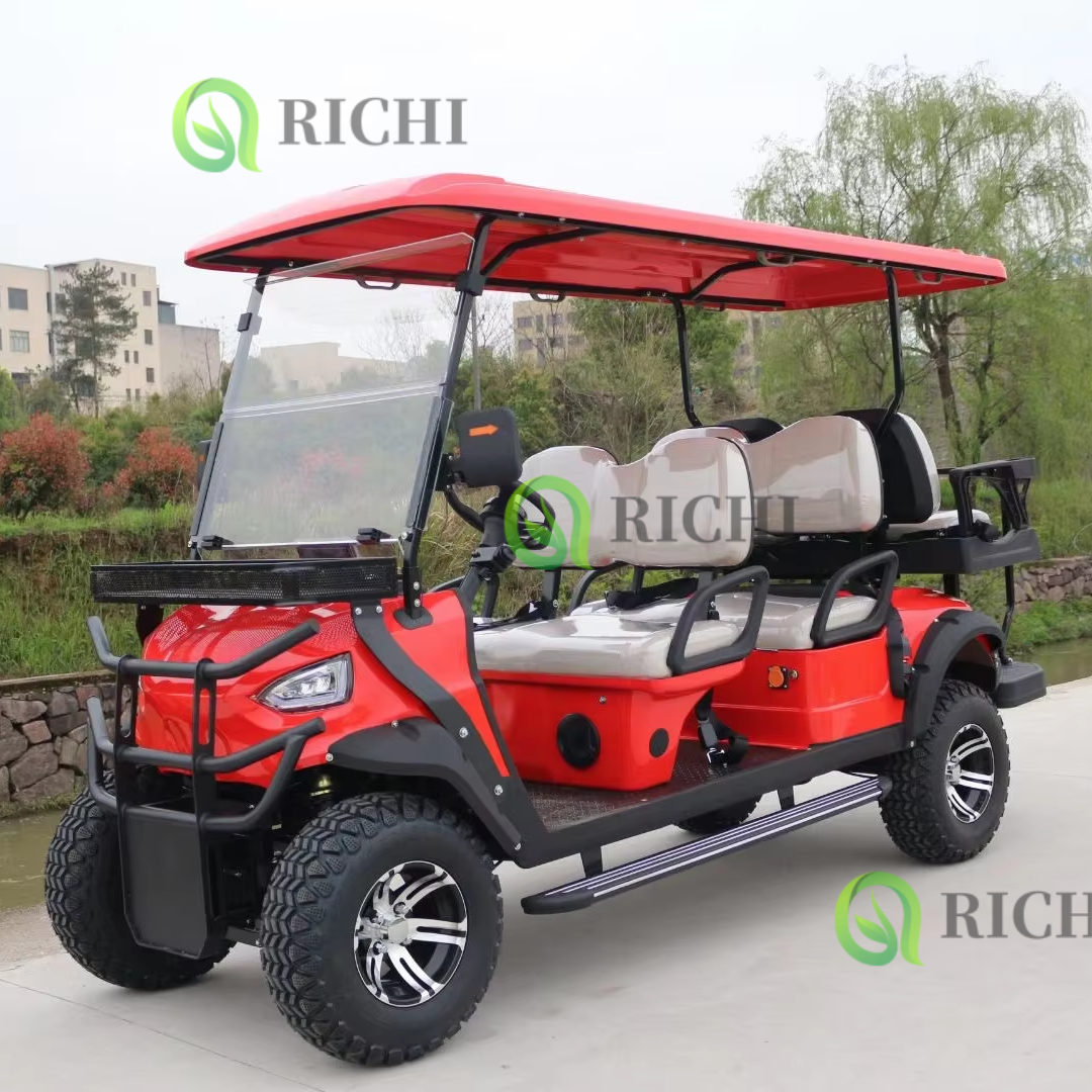 Popular Commercial Sightseeing Vehicle Lithium Electric Golf Cart Golf Buggy for Hotel Vintage Club Car