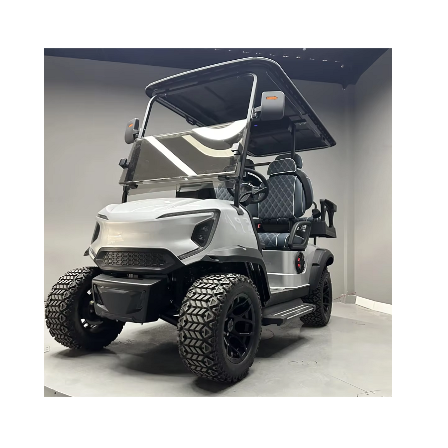 Electric and Gasoline 2+2 Golf Cart Ready to Ship 48V 72V Four Wheeled Golf Cart 4 Seater for Eco-Resort