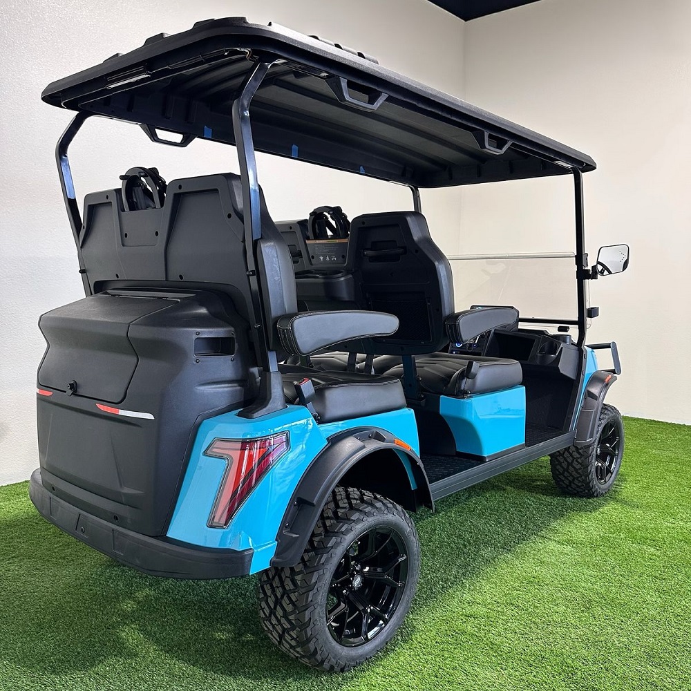 High Performance Off-road Electric Sightseeing 4 Seater Golf Cart with 72V Powerful Motor for Golf Courses Resort Transportation