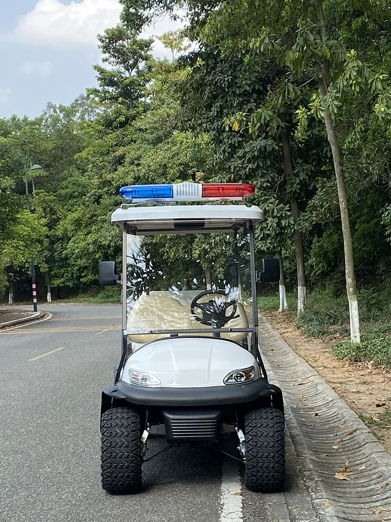 Lifted Electric Security Patrol Golf Buggy 6 Passenger