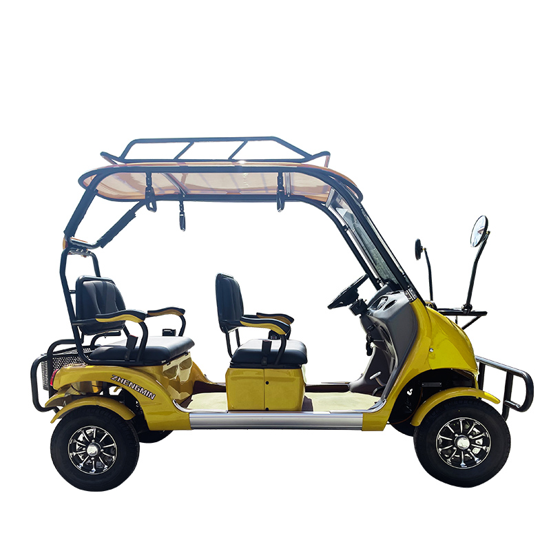 Adults 2026 Small Electric Lithium Solar Powered 4 Seater Golf Cart 2500W Motor 30-50km/h Speed 50-70km Range EEC Certified 60V