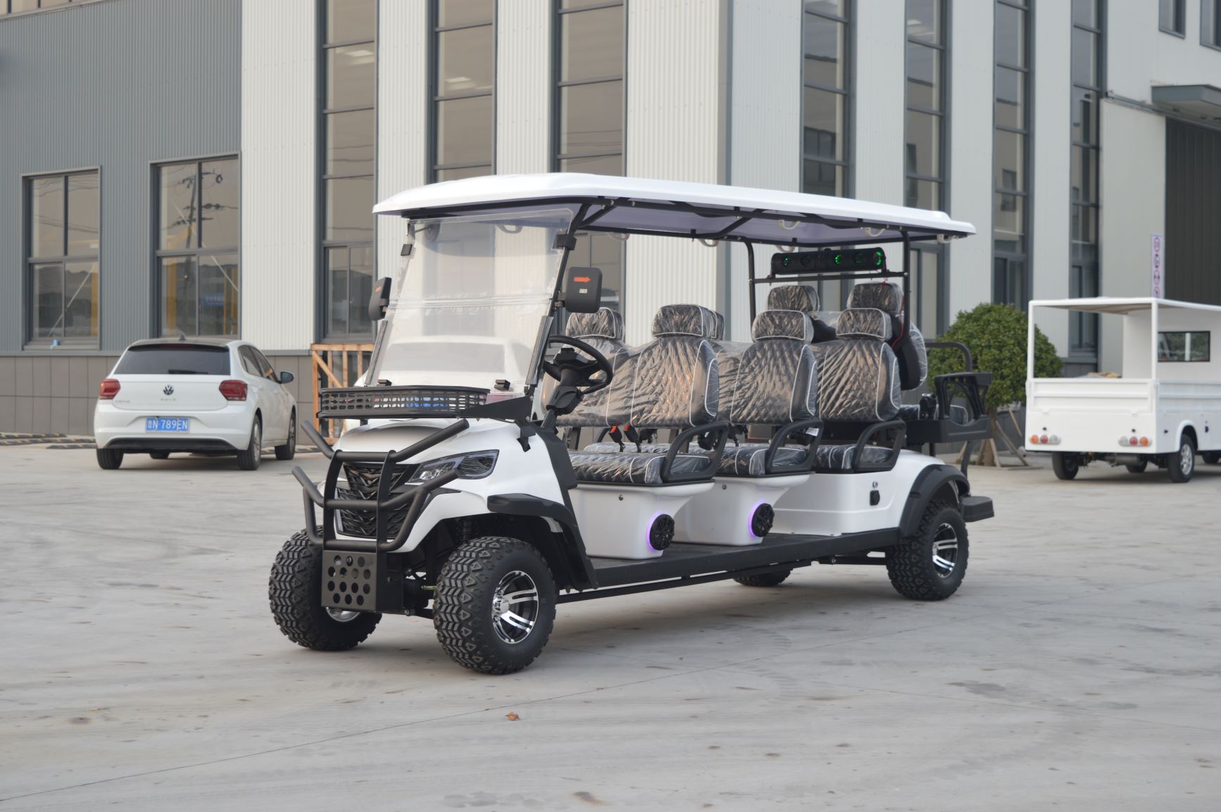 Factory Direct Supply 8 Passenger Golf Cart Electric Vehicle Golf Cart 8 Seater Club Car for Airport Terminal Transfer