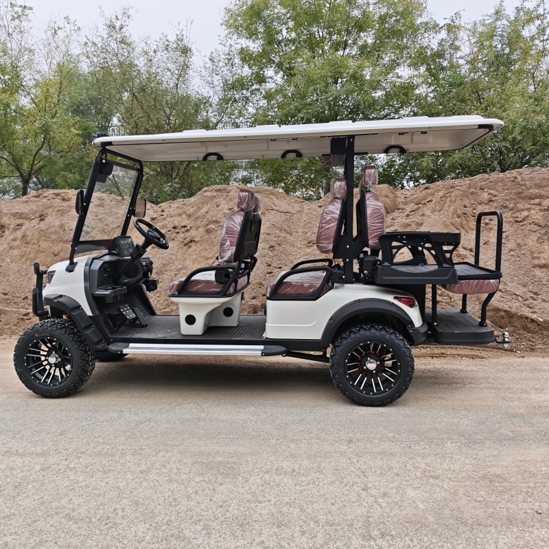 Electric Classic Buggy Utility Electric Club Car with Cargo Box for Golf Courses 6 Seater Street Legal Golf Cart
