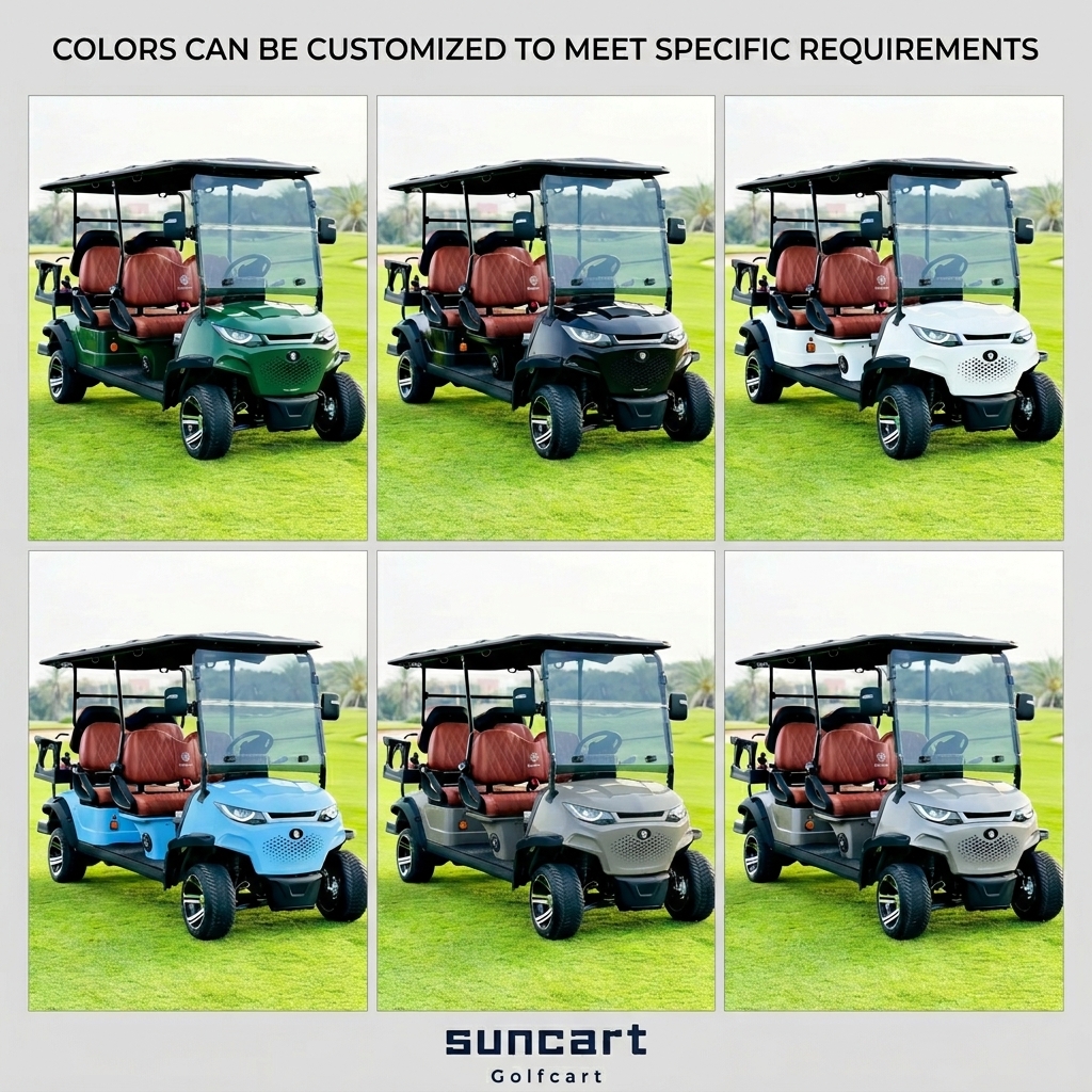 Wholesale 4+2 Person Golf Cart Dubai Stock 4 Seater Golf Cart Electric Golf Cart 4 Seater