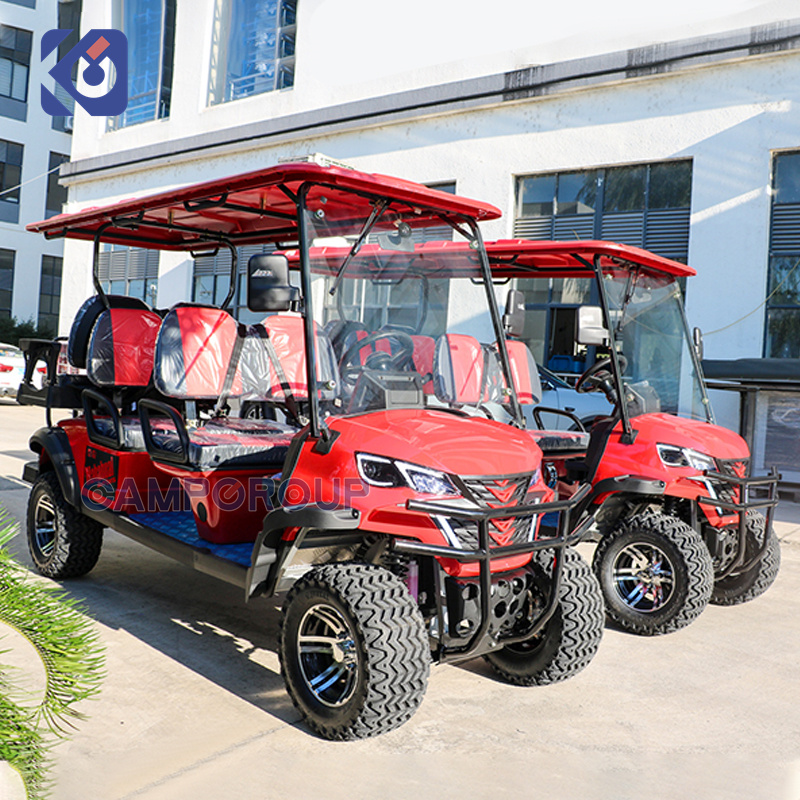 Camp Gas Golf Cart Gas Powered Buggy 6 Seater Club Car Gasoline Golf Car for Resorts Hotel
