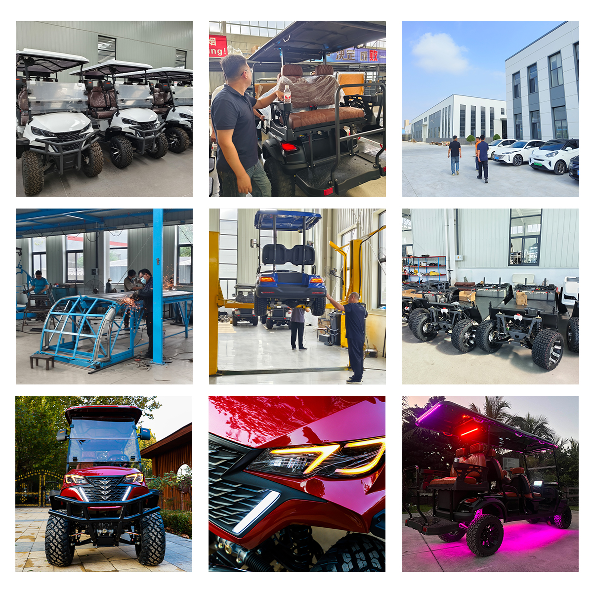 2025 Factory Customized Golf Cart Sightseeing Car Electric Golf Car