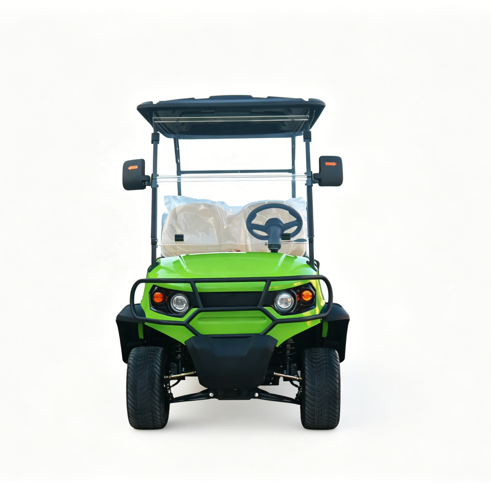 Factory Direct New 6 Seater Green Large Capacity Electric Golf Cart Sightseeing Car