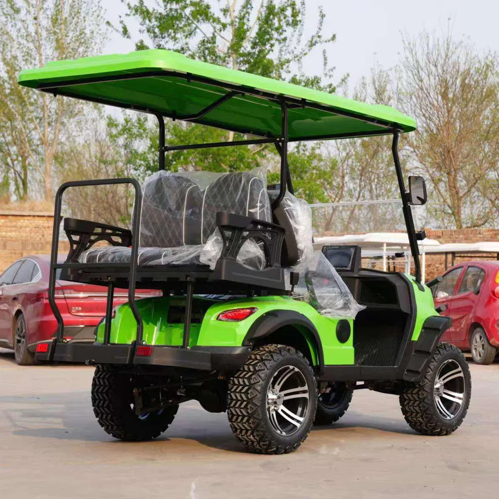 Custom High-Torque Motor 4 Seater Small Adults Electric Golf Cart for Large Industrial Parks