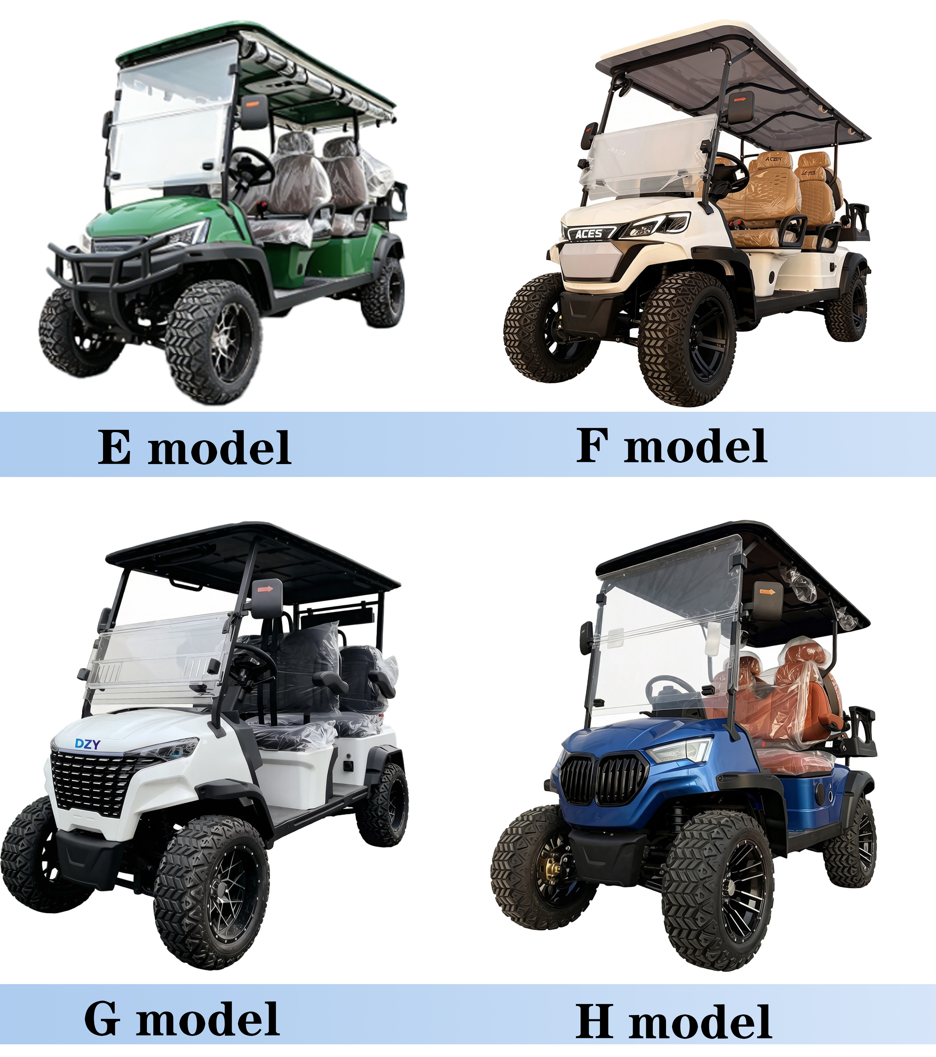 2026 6 Passenger Approved Golf Cart Cargo Low Prices 4+2 Seater Club Car Golf Cart Airport Electric Car