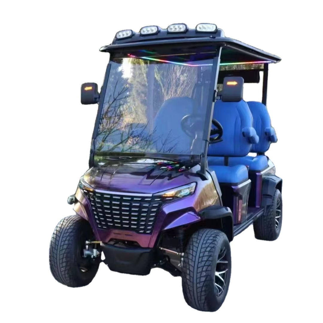 2025 Custom Design Parison 2 Seater Golf Cart Colorful Electric Motor Sightseeing Resort Hotel Outdoor 2025SDZX12PTPR21604