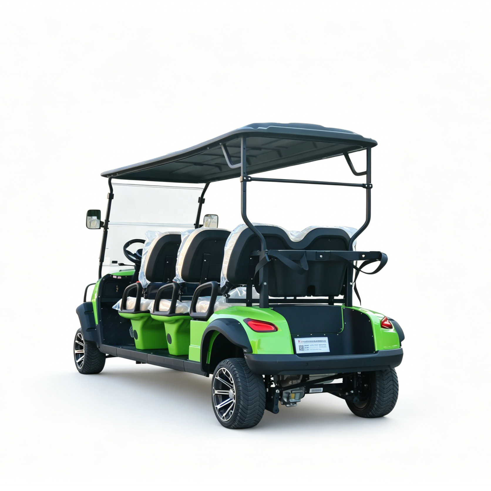 Factory Direct New 6 Seater Green Large Capacity Electric Golf Cart Sightseeing Car