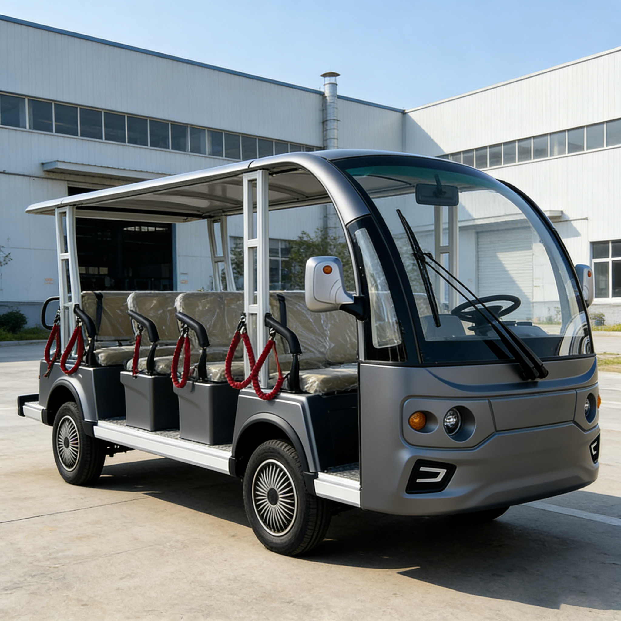 WOLAN Supplier 14 Seater Spacious Electric Golf Cart with Luggage Rack for Hotel Airport Transfer
