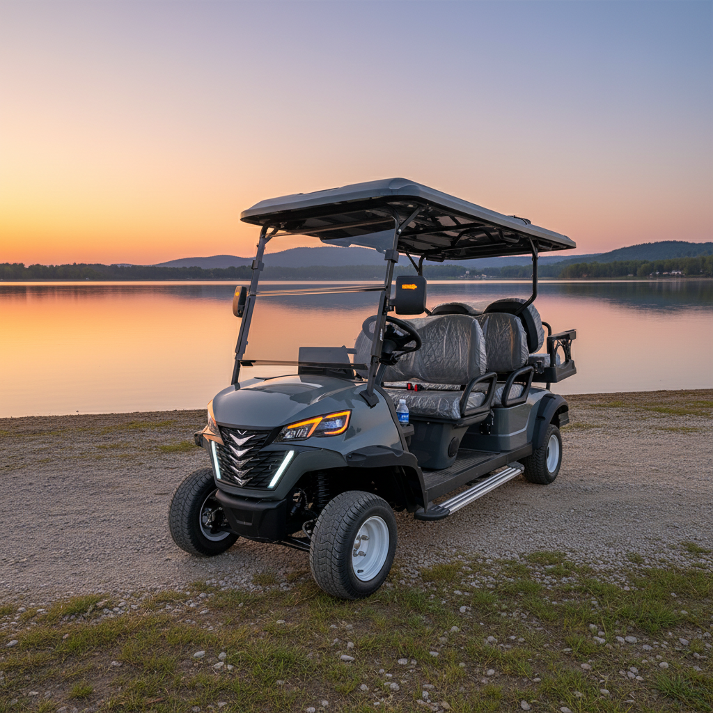2026 Factory Luxury Electric 6-Seater Golf Cart Customizable High-End Lithium Battery Intelligent 510kg Load Capacity 90km Cart