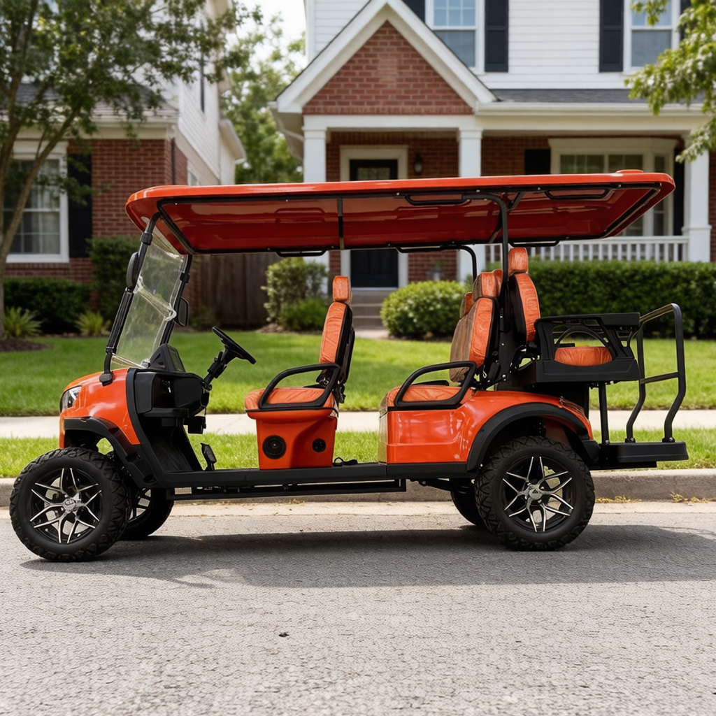 2026 6 Passenger Approved Golf Cart Cargo Low Prices 4+2 Seater Club Car Golf Cart Airport Electric Car