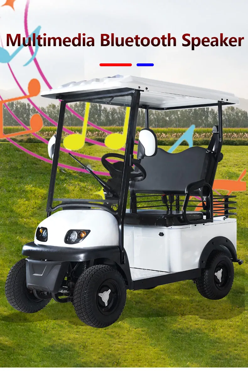 Easy to Operate Quiet Operation Park Security Patrol Mobile Music Performances Electric ATV Electric Golf Cart