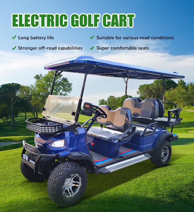Electric Golf Cart Front View