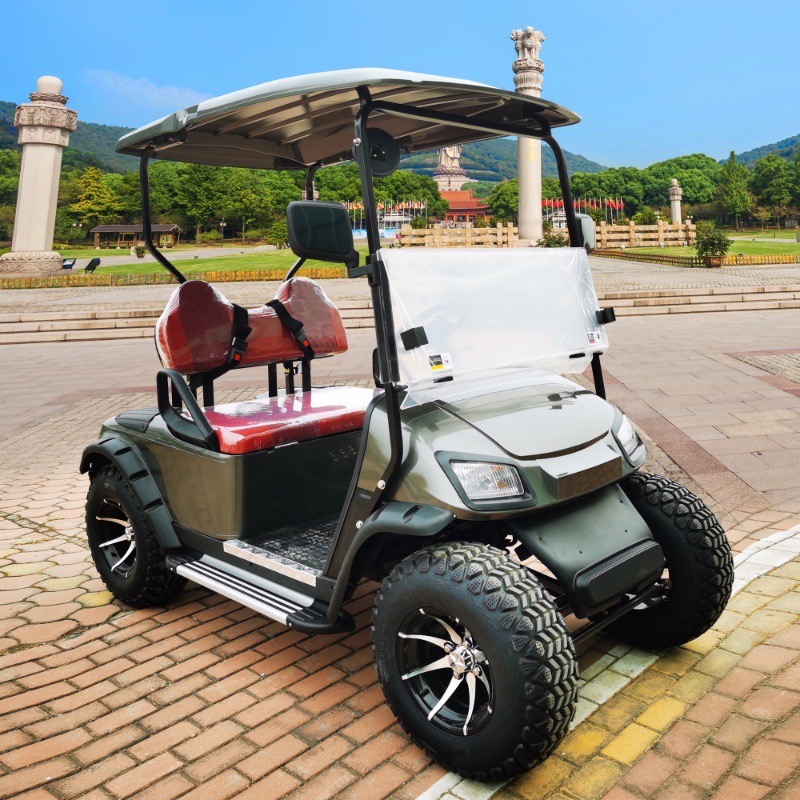 2025 Custom Design Parison 2 Seater Golf Cart Colorful Electric Motor Sightseeing Resort Hotel Outdoor 2025SDZX12PTPR21604