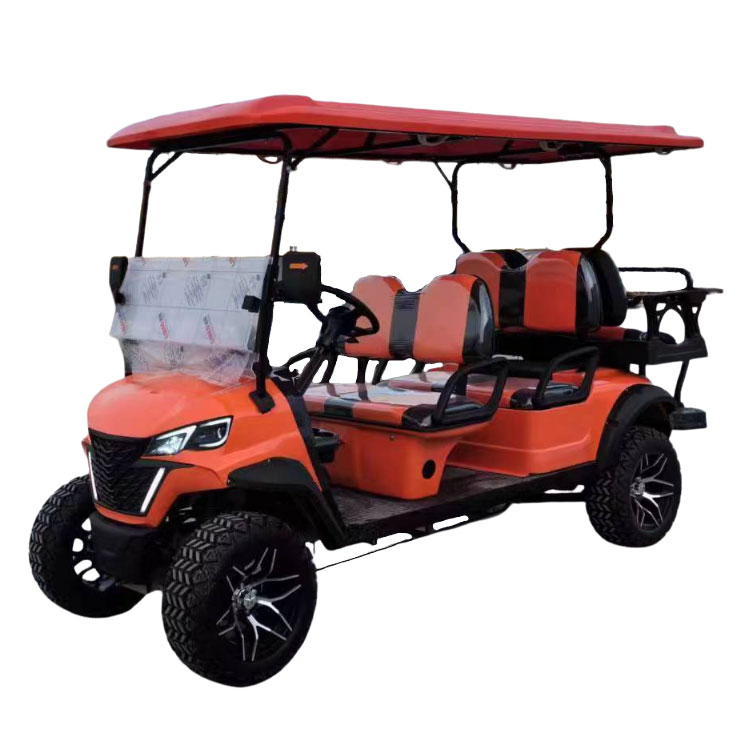 Steel 6-Seater Electric Golf Cart with 48V Battery Chinese Voiture De Golf Cart