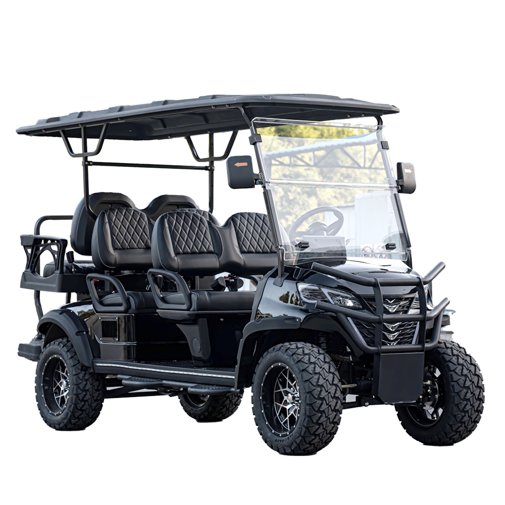 Street Legal 4x4 Advanced Ev Best Motorized 72 Volt Electric Golf Cart Single Seat Triangle Golf Cars