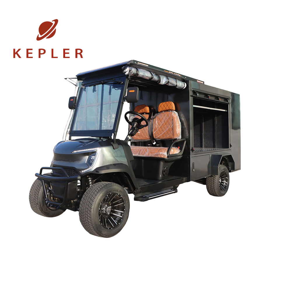 Lockable Rolling Door Cargo Box Electric Golf Cart for Security Patrol Goods Storage