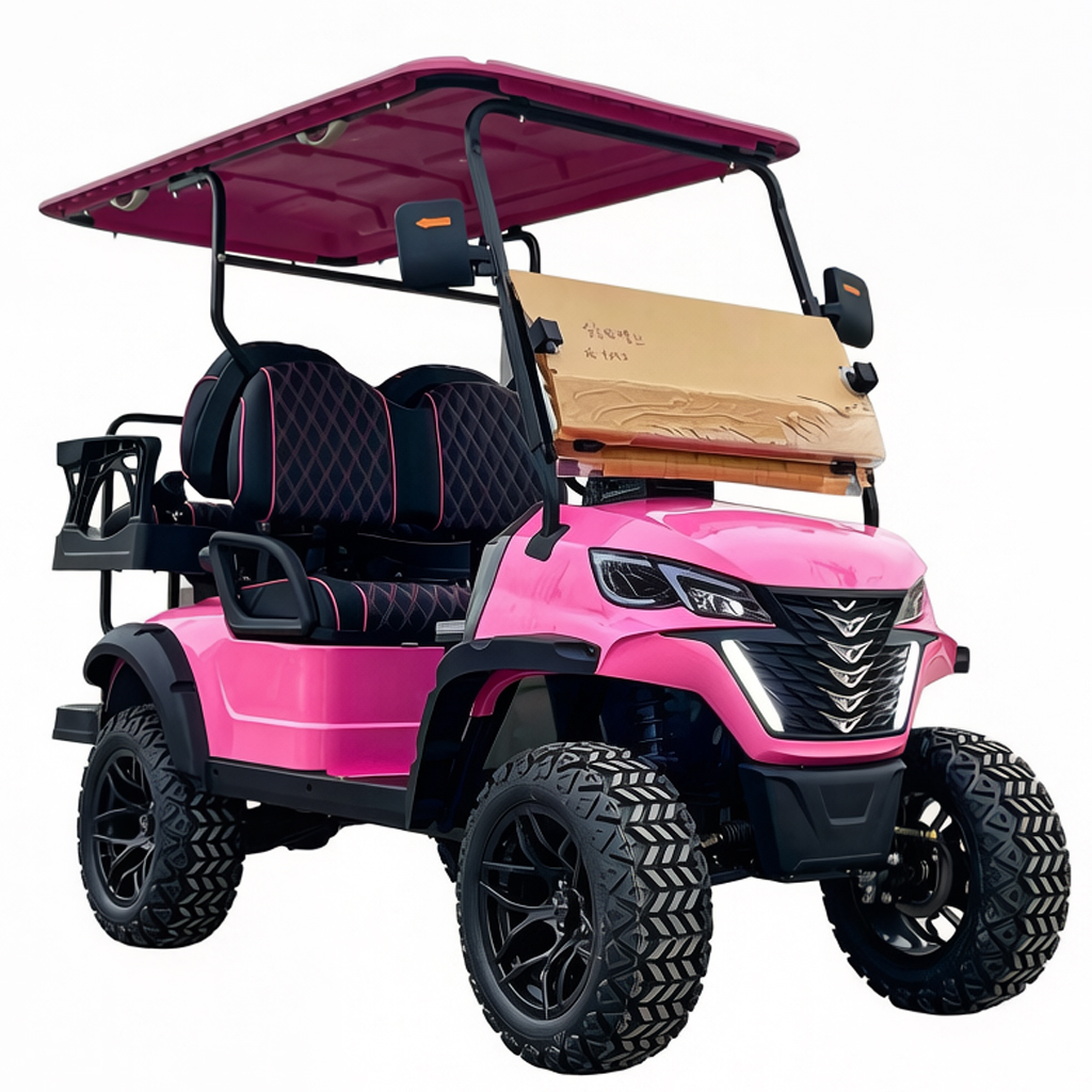Solar Powered New Electric Golf Cart 48V/72V/48V Lithium Battery 4-seat Sightseeing Global Market Club Car