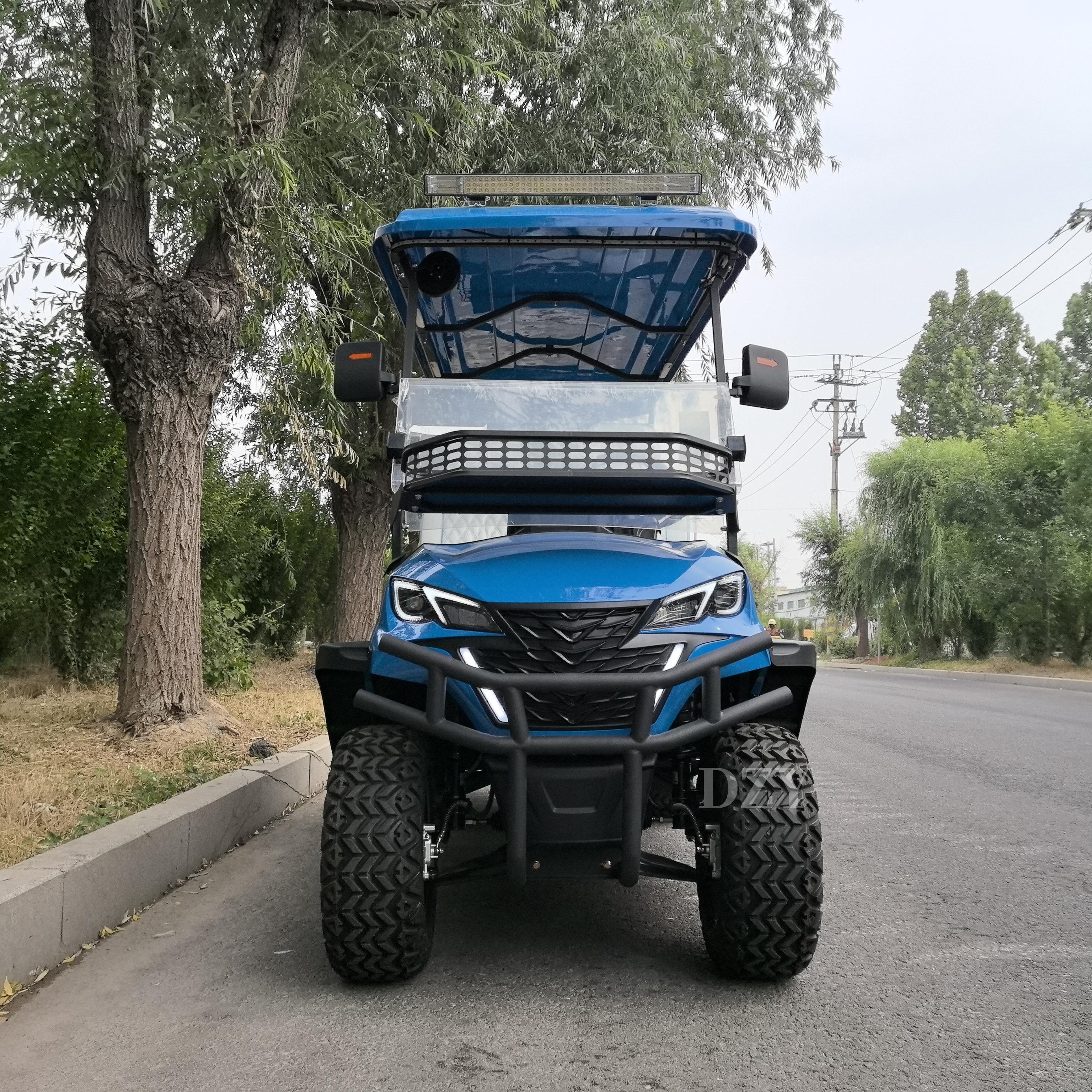 China Luxury Electric Off-Road Solar Powered Golf Carts New Energy Vehicles CE/EEC Certification Customizable Autonomous Driving