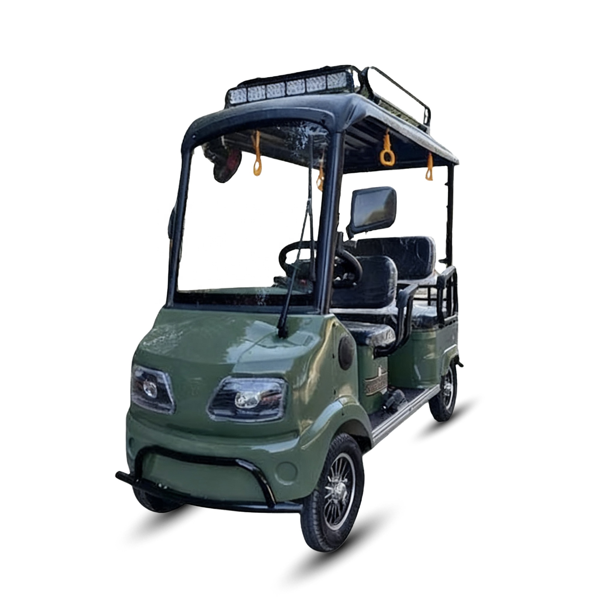 HLD 2000W 60V Sightseeing Ebike Electric Bike 4 Wheeler Long Range Electric Mobility Scooter Golf Cart With Roof