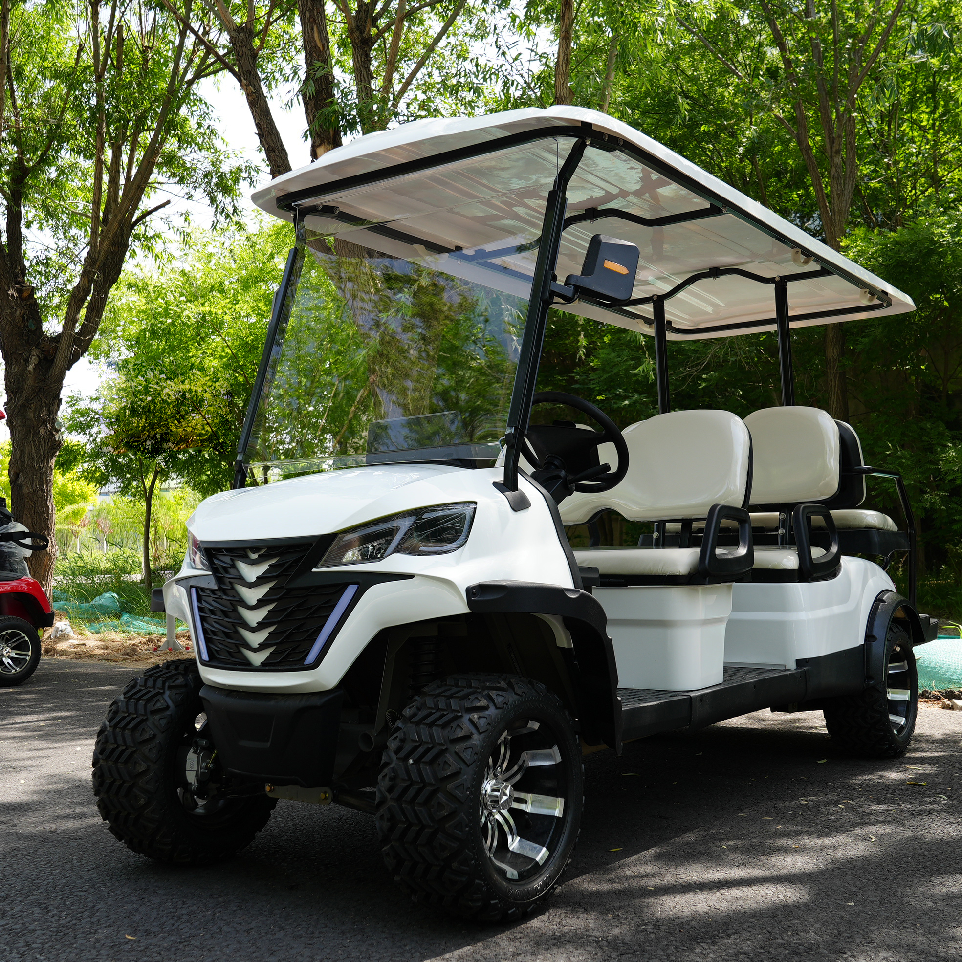 Mini Luxury Antique Electric Classic Golf Cart 4 Passenger 6 Seater 8 Seats New Steel CE Certified for Wedding Resort Hotel