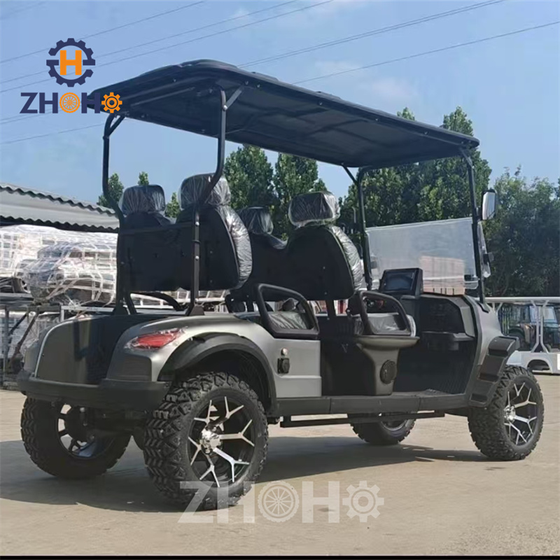 All-in-One Smart Golf Cart Intelligent Steering Touch Screen Media 4 Seater Design Golf