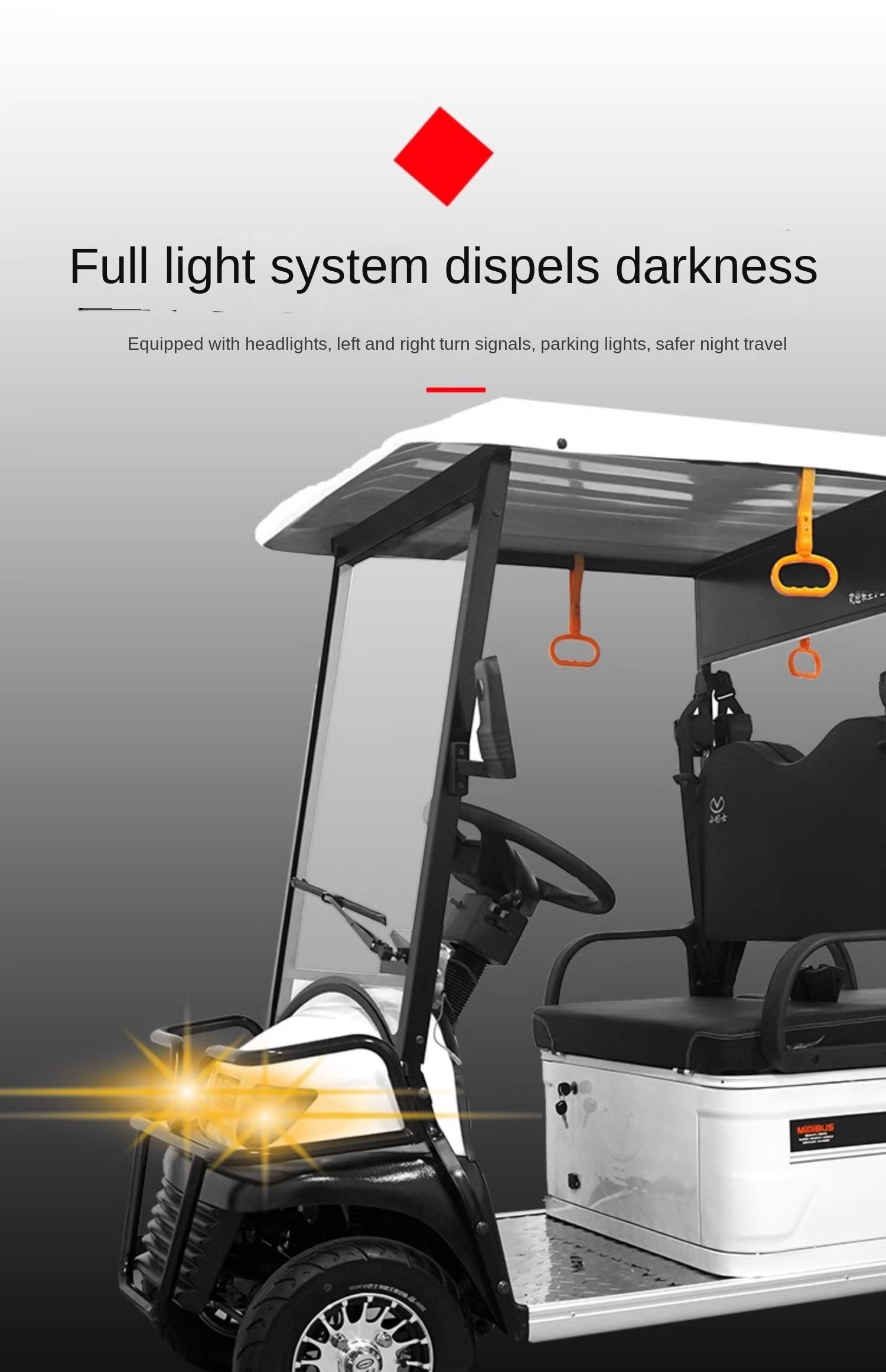 Electric golf cart details
