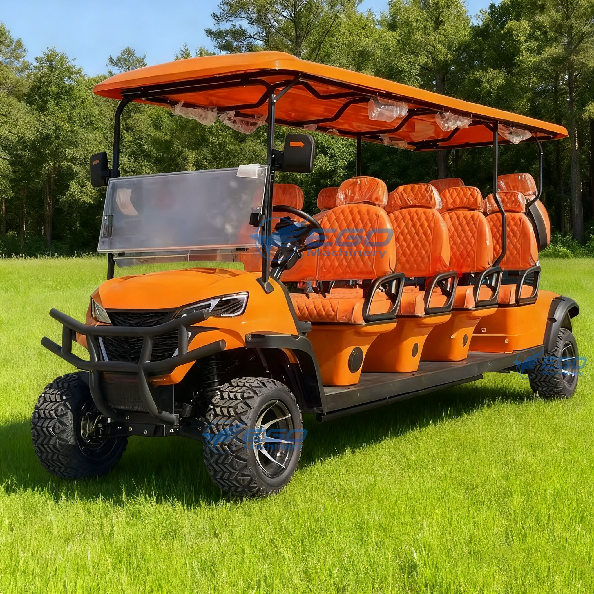 Club Car 4x4 10 Seater Electric Golf Cart Cheap Henan Made Reception Car for Hotel and Airport