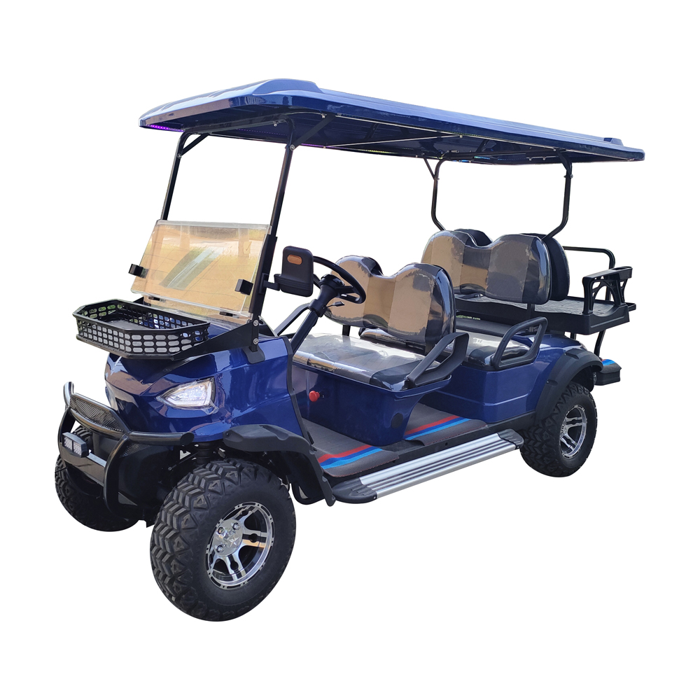 72V Lithium Battery 6-Seater Off-Road Solar Golf Cart Buggy Street Legal Electric Buggy