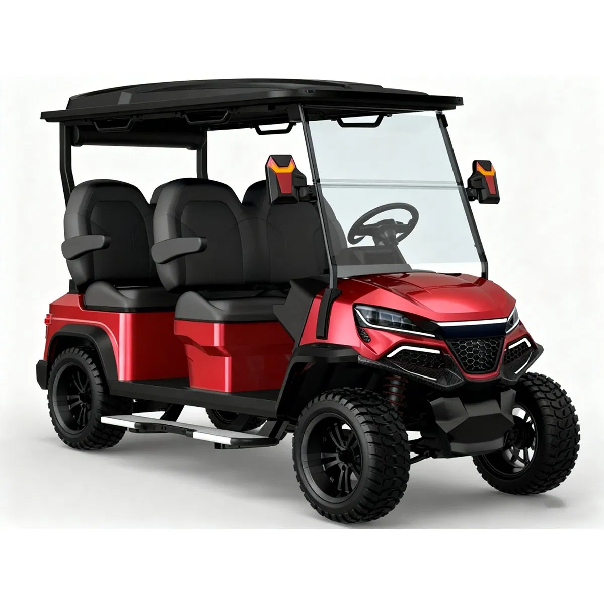 Electric Senior Community and Reserve Patrol Golf Cart with 70-90km Range Aluminum Frame Safe Design
