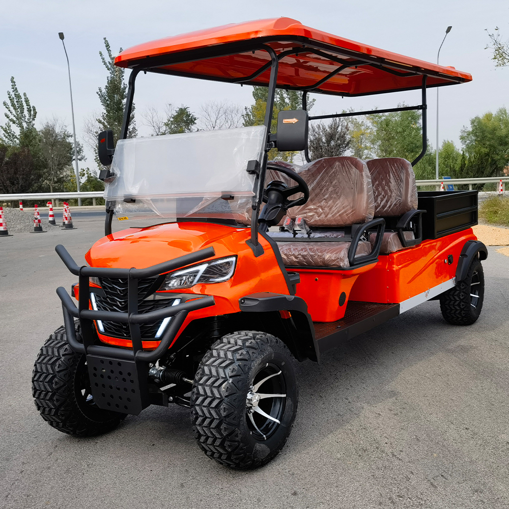 Electric Off-road Golf Cart with Cargo Box CE Certified Lead Acid Battery 30km/h Speed 90km Range