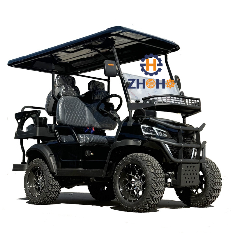 Luxury Design Street Legal Electric 4 Seater Golf Cart With 48v 72v Battery Accept Customization
