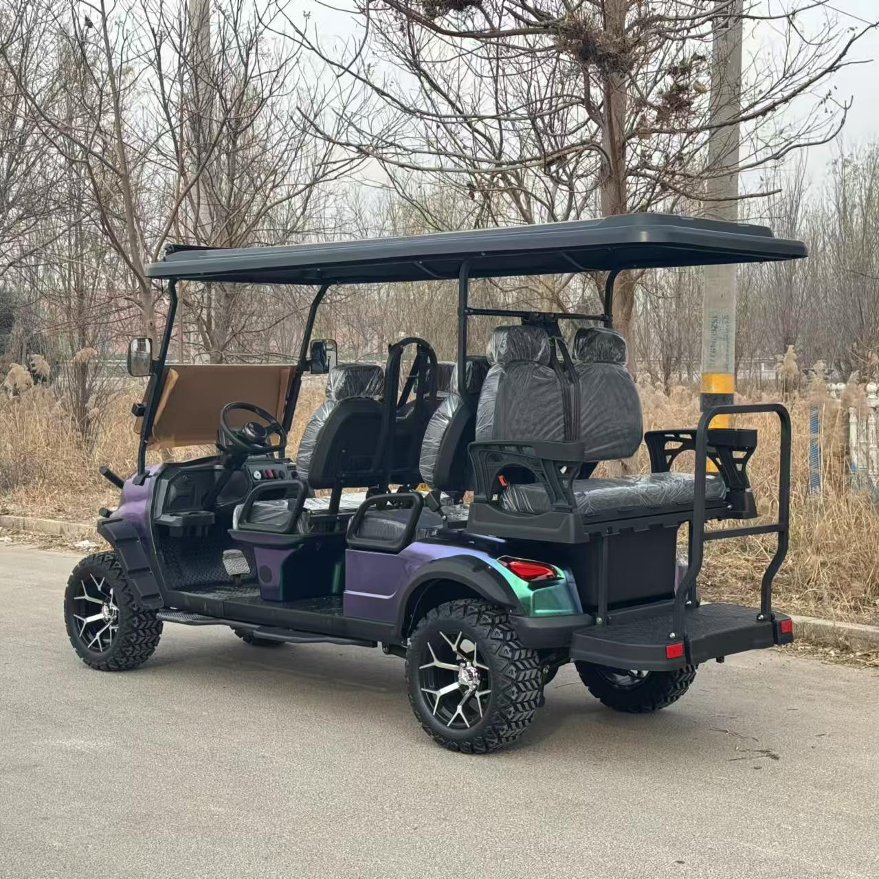 Mini Luxury Cheap 4 6 8 Seats Antique Electric Classic Golf Cart for Wedding Resort Hotel