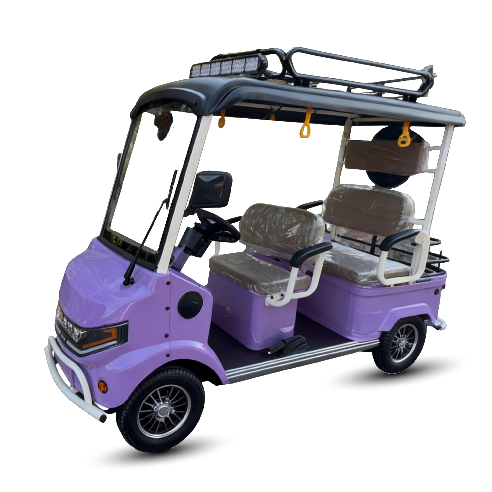 HLD New Quality 2000w 60v Outdoor Electric Quadricycle Resort Electric 4-wheel Scooter Electric Golf Cart with Front Windshield
